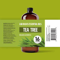 Lab Bulks Tea Tree Oil ready for diffuser use and aromatherapy