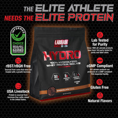 Labrada Hydro whey nutrition facts – 6 g BCAAs and 4.5 g glutamine per serving.