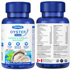 LABJD Premium Oyster Extract powder concept with minerals and taurine for wellness.
