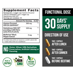 LABO nattokinase capsule close-up highlighting delayed-release for steady absorption