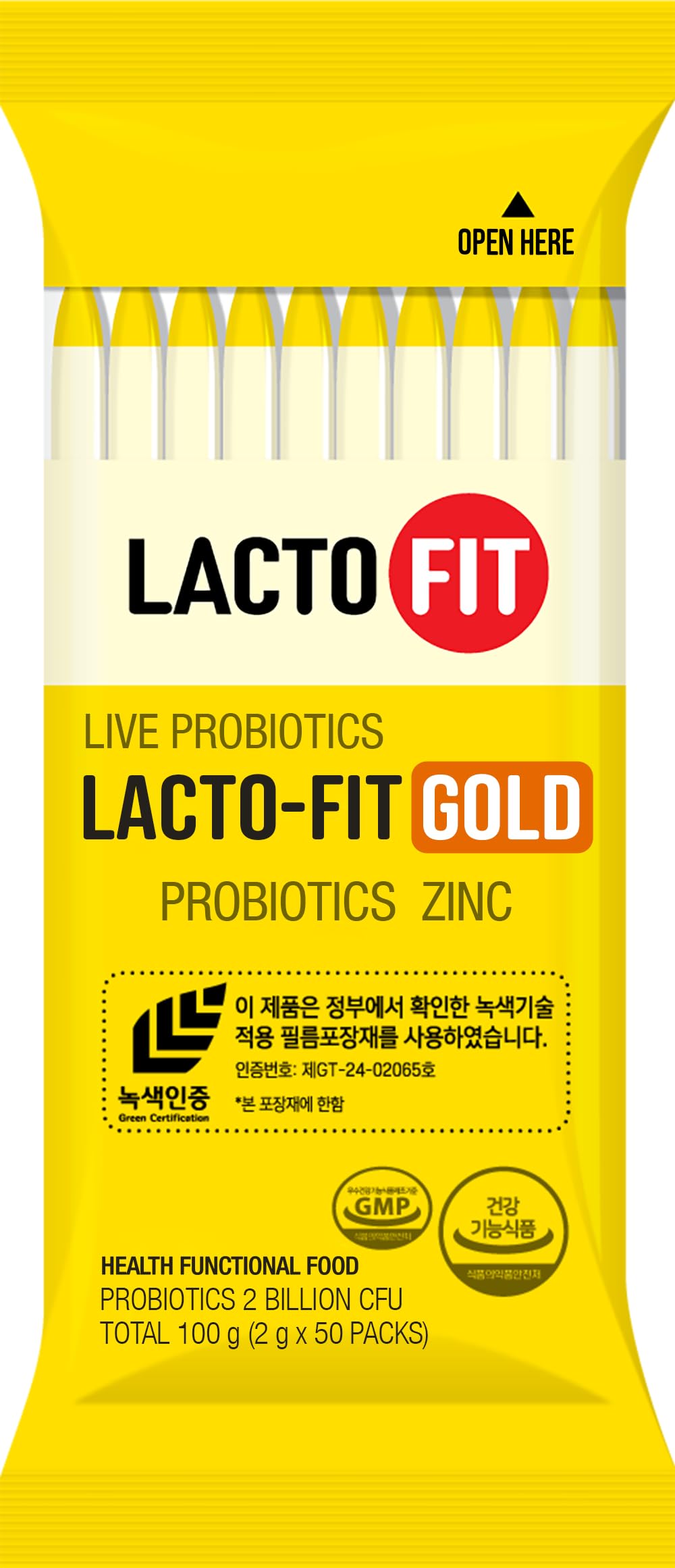 LACTO-FIT Chongkundang Gold multi-strain formula supports digestive comfort throughout the day.