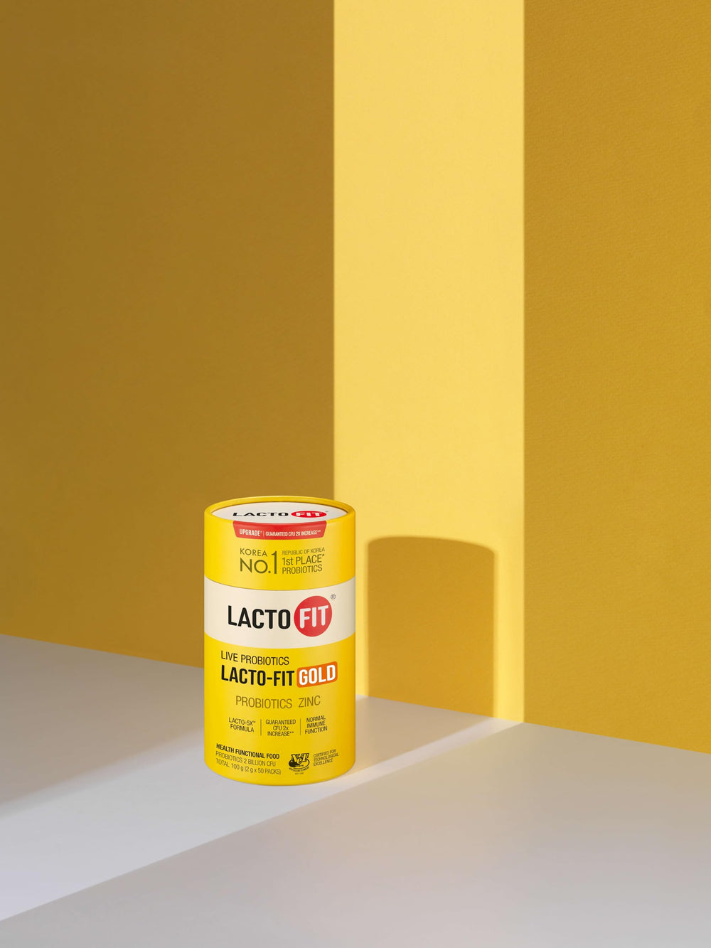 LACTO-FIT Chongkundang Gold prebiotic and postbiotic boost for gut balance.