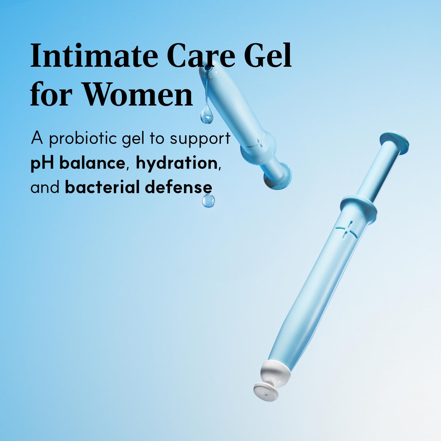 LACTOMEDI applicator syringe for clean, mess-free vaginal probiotic dosing.