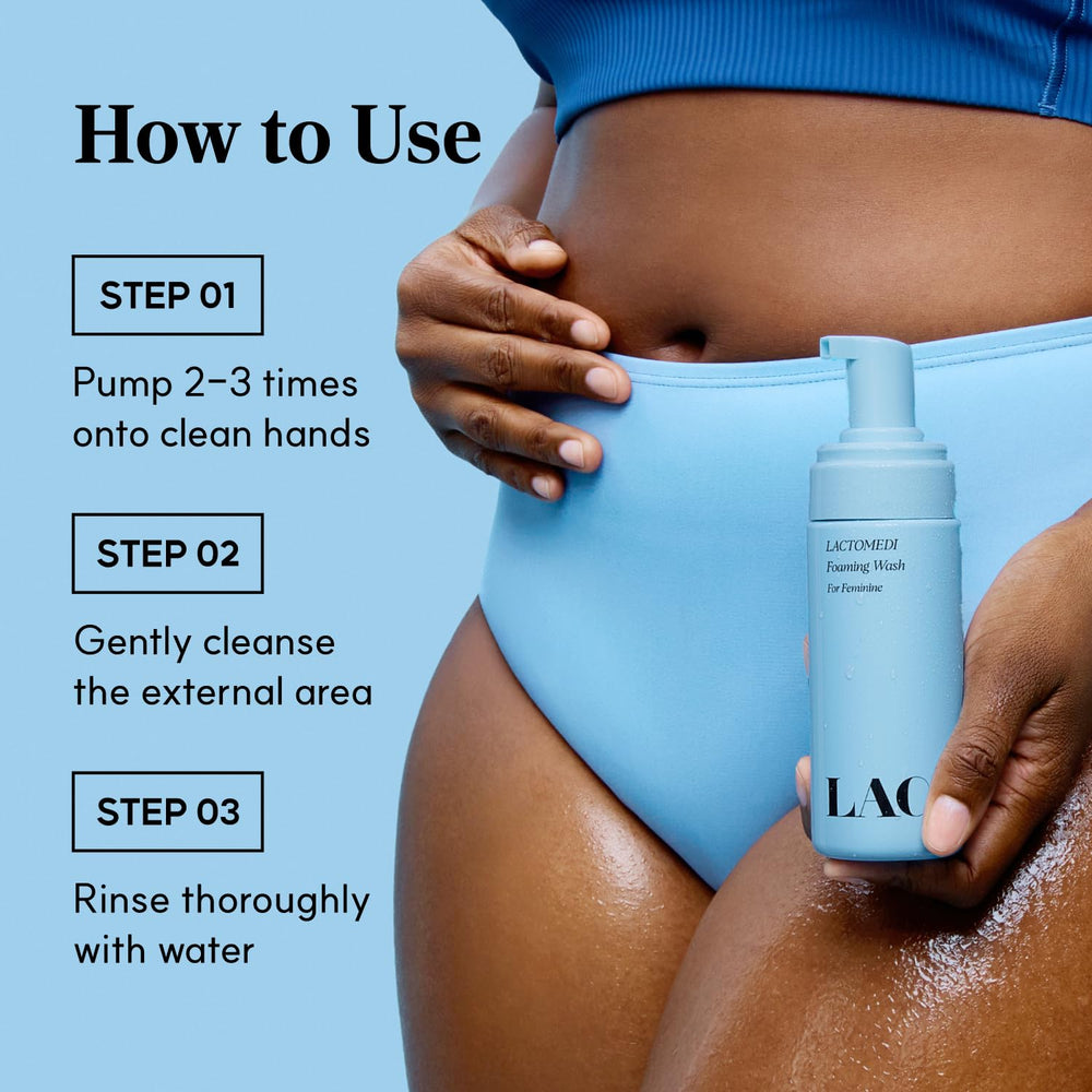 LACTOMEDI easy-application-pump for controlled cleansing