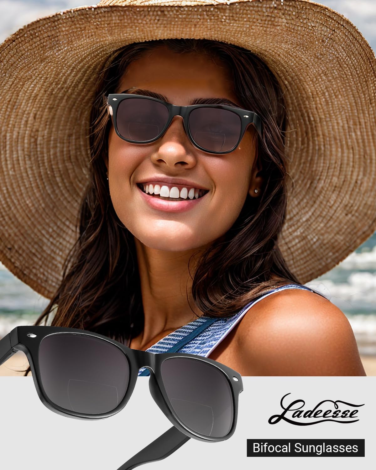 LADEESSE durable frames with scratch resistant lenses for daily use