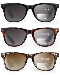 LADEESSE bifocal sunglasses front view for outdoor reading and sun protection