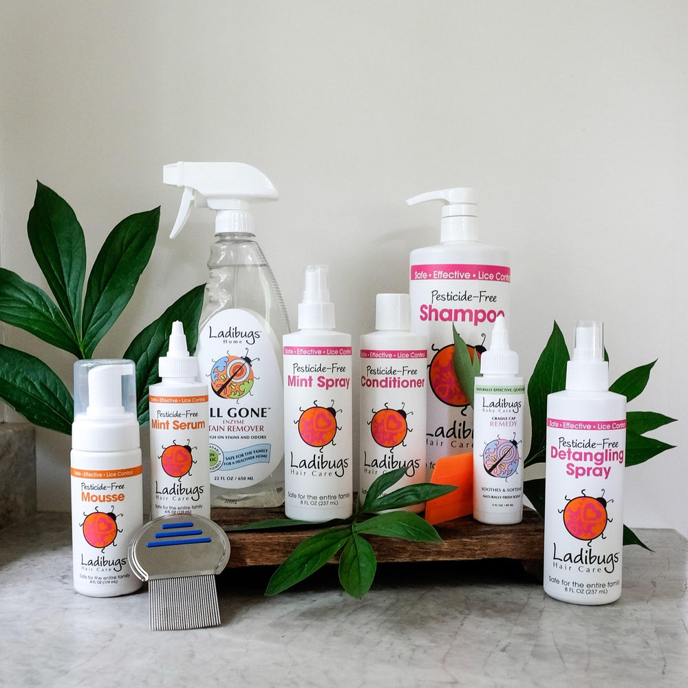Ladibugs hair spray for kids and adults provides daily support in shared spaces.