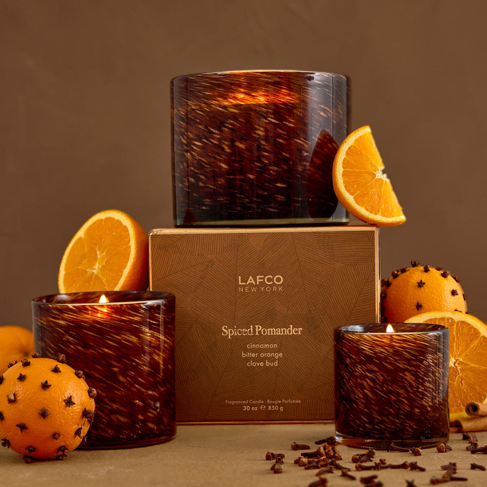 LAFCO New York gift ready holiday candle packaging invites thoughtful gifting.