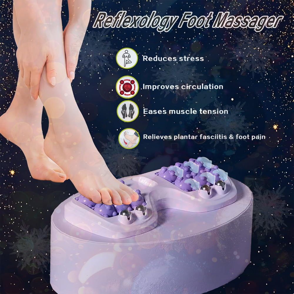 Lafeet textured roller focuses pressure points to boost blood flow and ease tension.