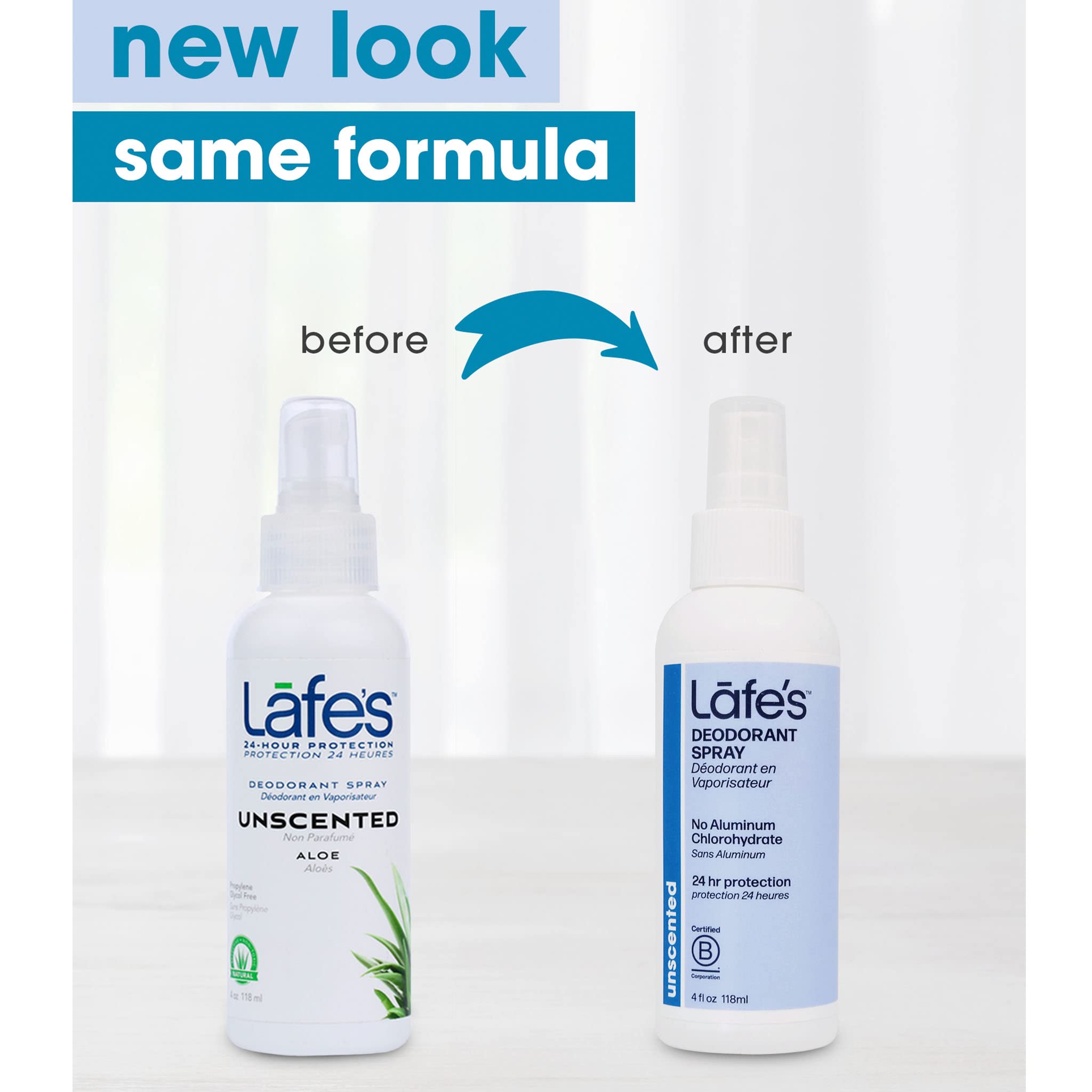 Lafe's deodorant with aloe vera for soothing application
