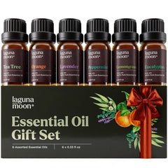Lagunamoon Christmas set collection shot - premium blends for diffuser and DIY crafts.