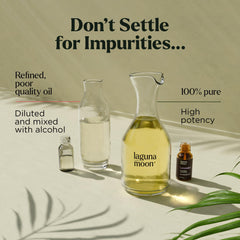 LagunaMoon rosemary oil bottle supports focused work with aromatic kitchen notes.