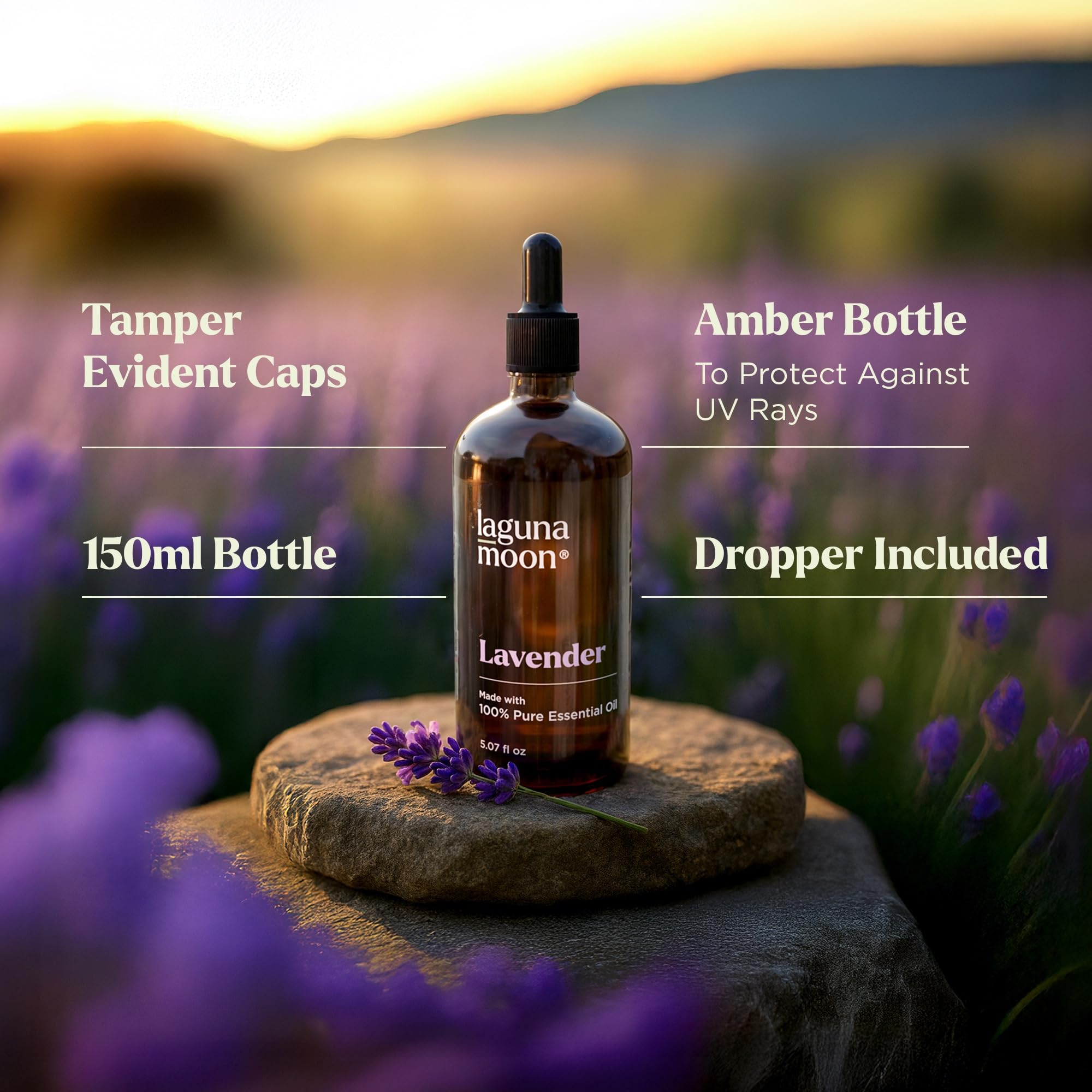 Lagunamoon Lavender Oil diffuser setup for home aromatherapy.