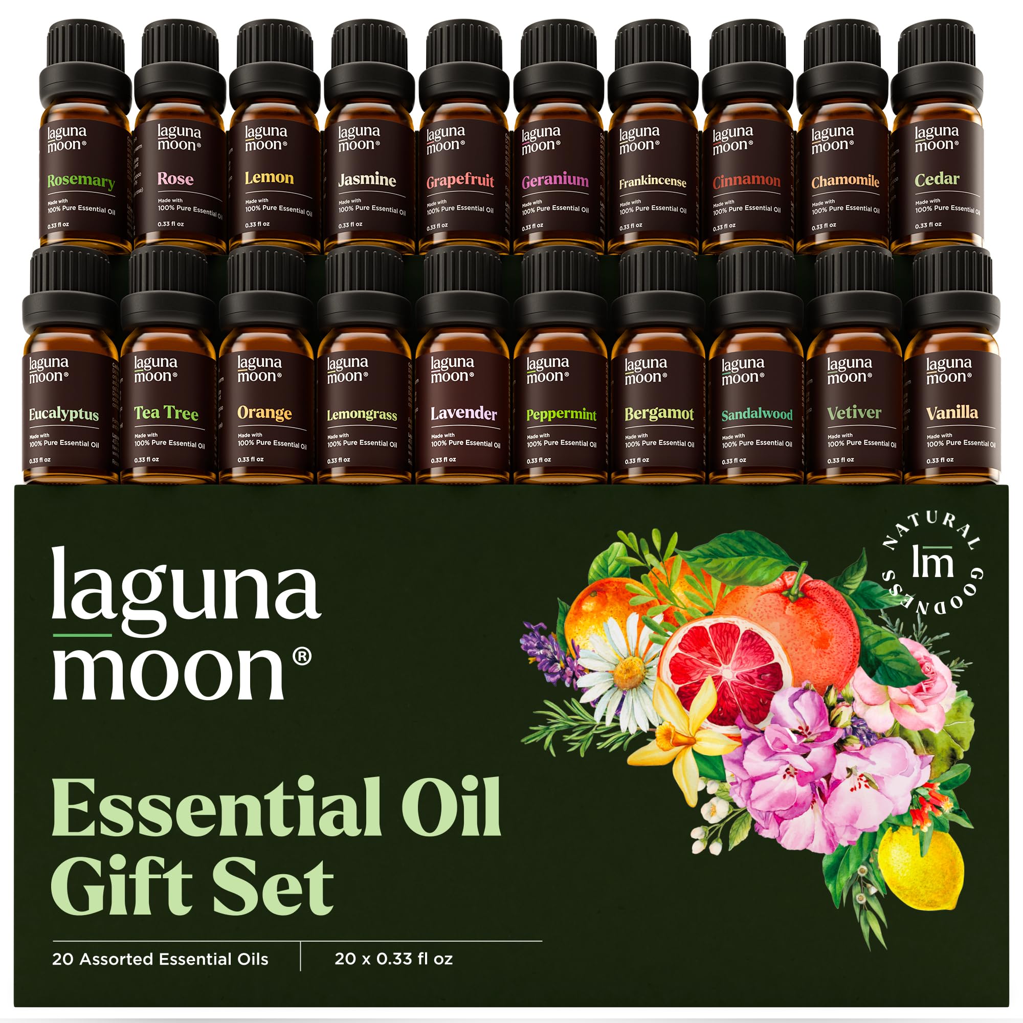 Lagunamoon Peppermint bottle pour for a cooling, energizing diffuser experience