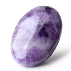 LAIDANLA Amethyst palm stone in a pocket ready for daily carry and balance