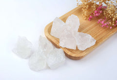 LAIDANLA Clear Quartz tumbling and crafting gem for DIY projects.