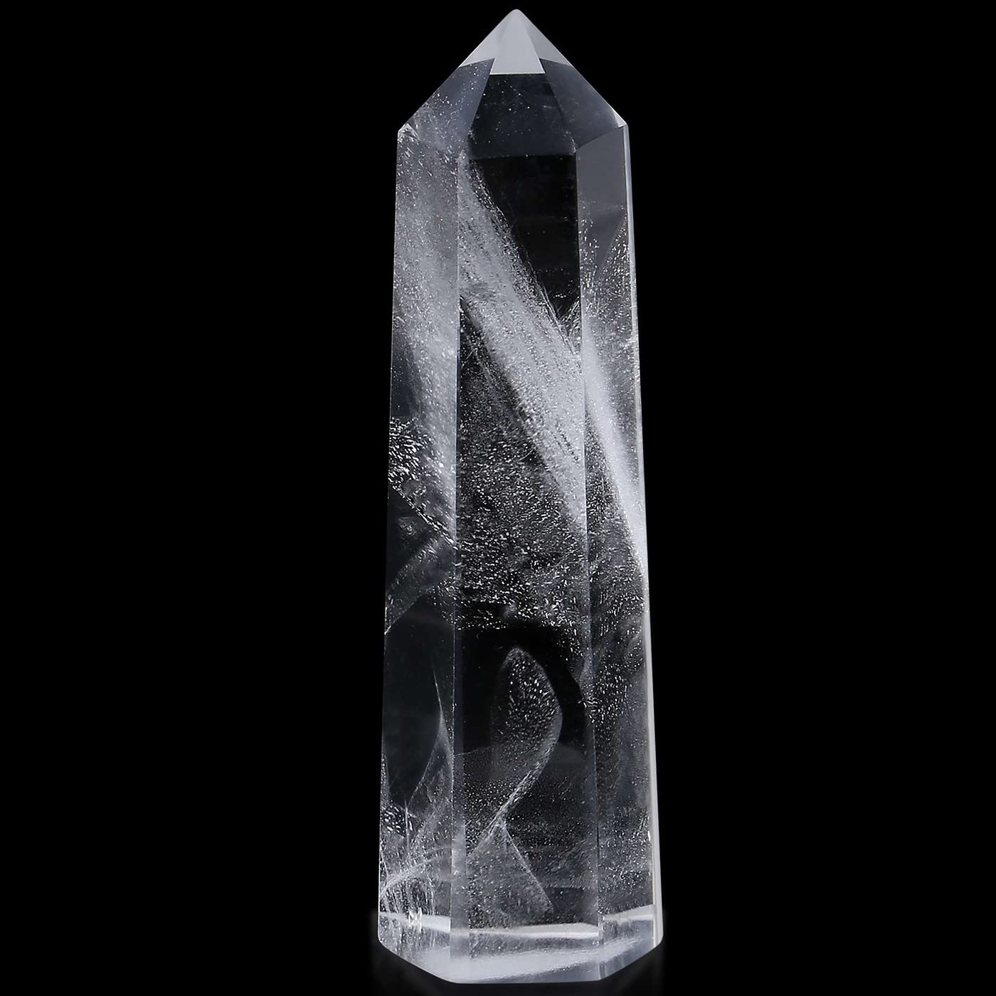 LAIDANLA clear quartz wand used in crystal grids for energy alignment