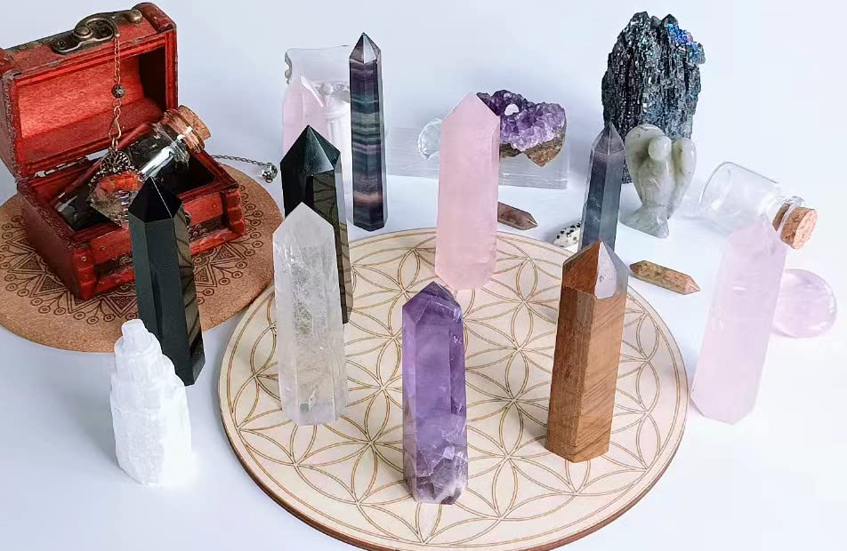 LAIDANLA clear quartz wand in gift-ready packaging