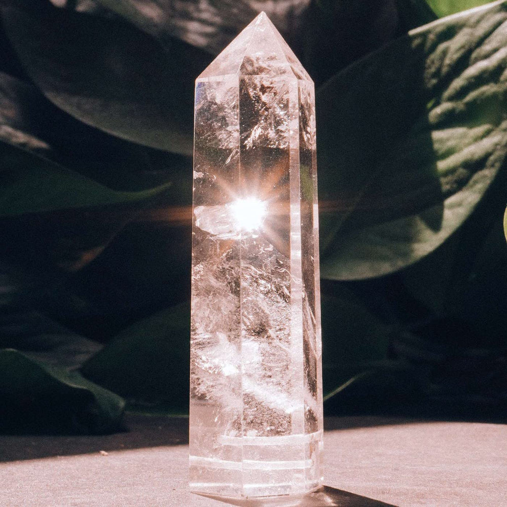LAIDANLA clear quartz wand polished surface for calm ambiance