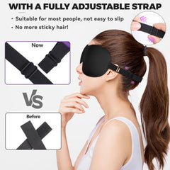 Lainlight adjustable headband sleep mask for secure fit