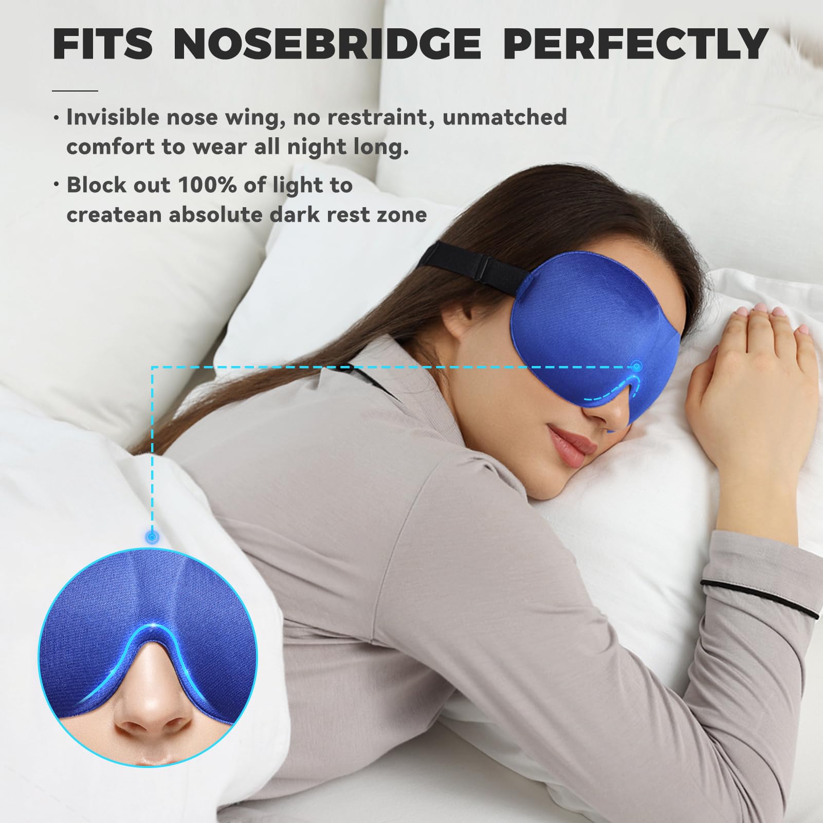 Lainlight travel-ready sleep mask ideal for planes or hotels