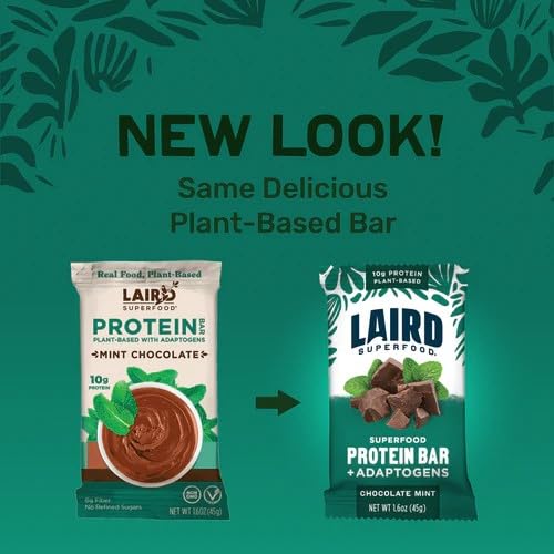 Texture and bite of Laird Superfood Mint Chocolate Bar