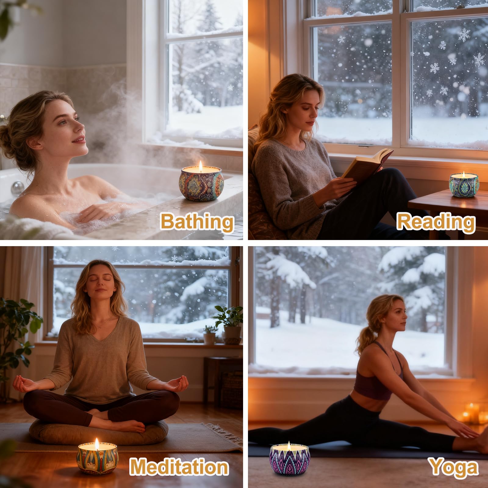 LAJDL portable candles ideal for travel and home use