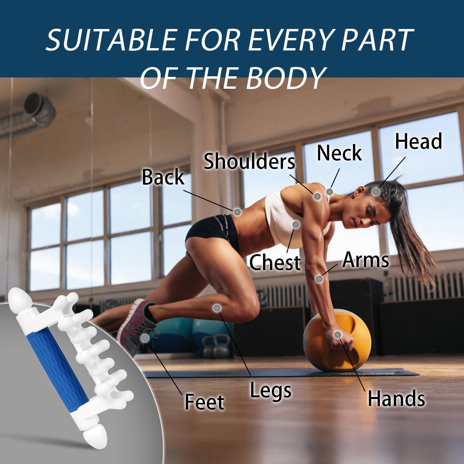 Lalawlife leg and thigh tool aiding muscle relaxation