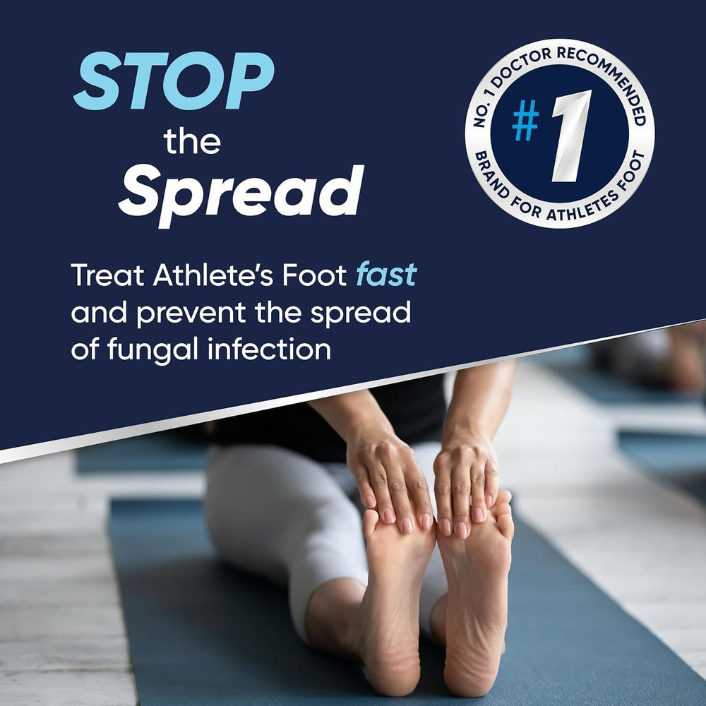 Lamisil fast relief application point demonstrates rapid symptom improvement.