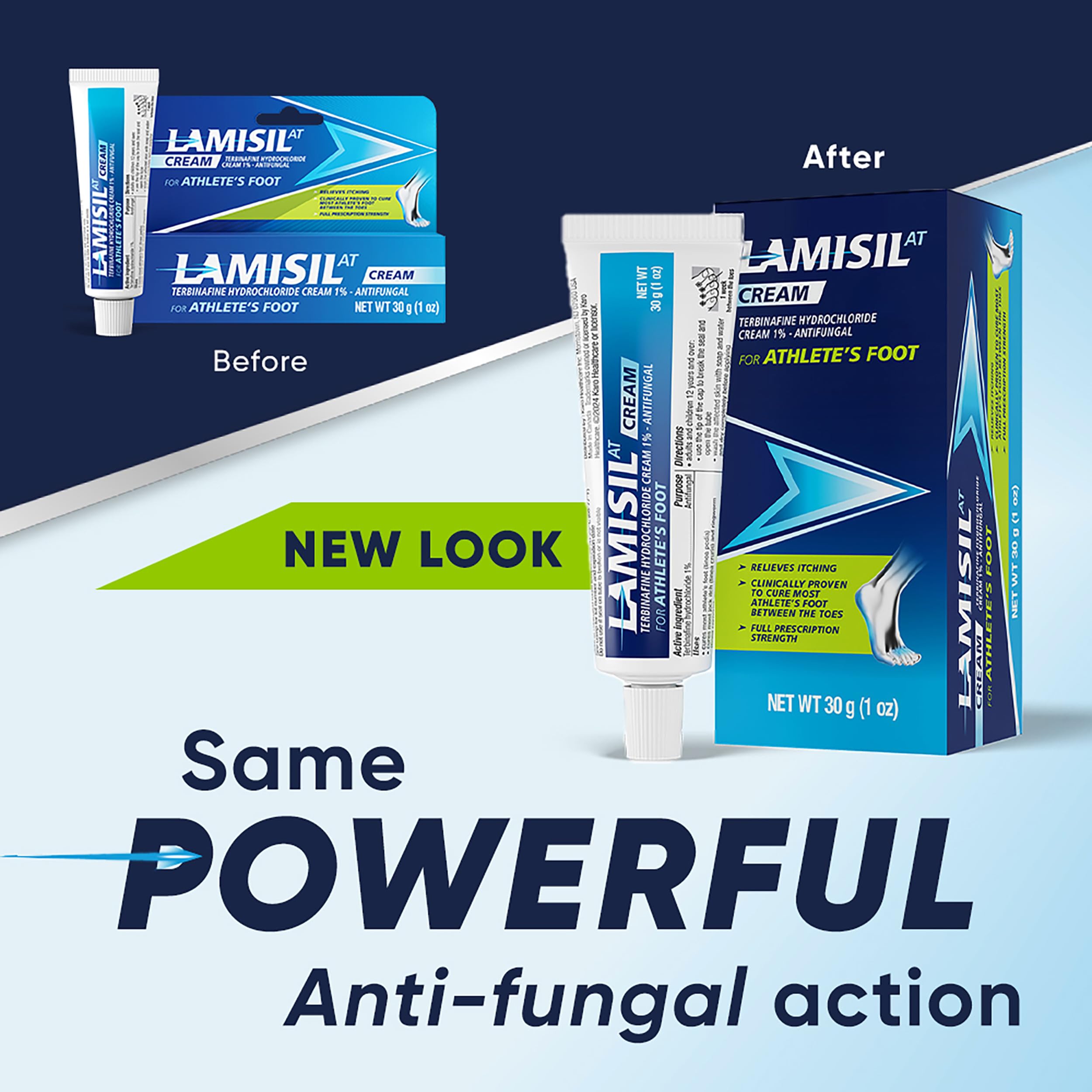 Lamisil terbinafine 1% cream targets fungus for symptom relief