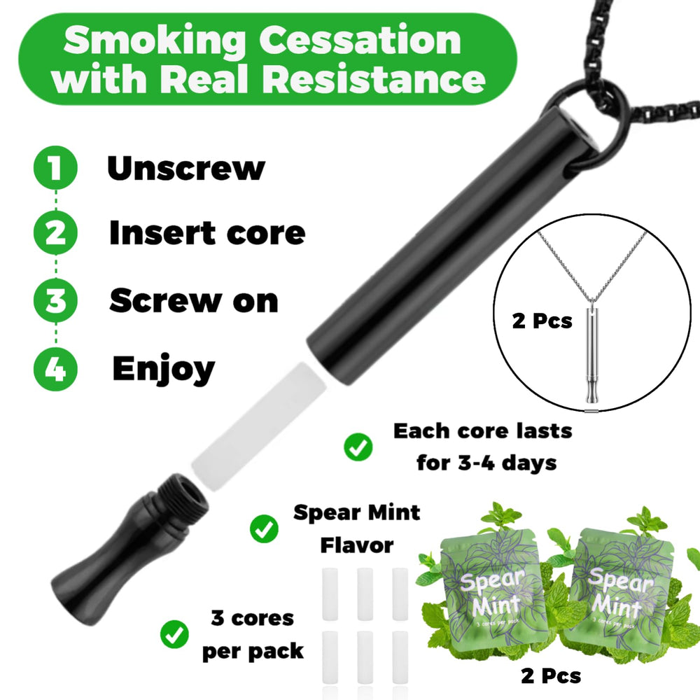 LAMKHOO Breathing Necklace inhaler chamber for discreet, calming inhalations