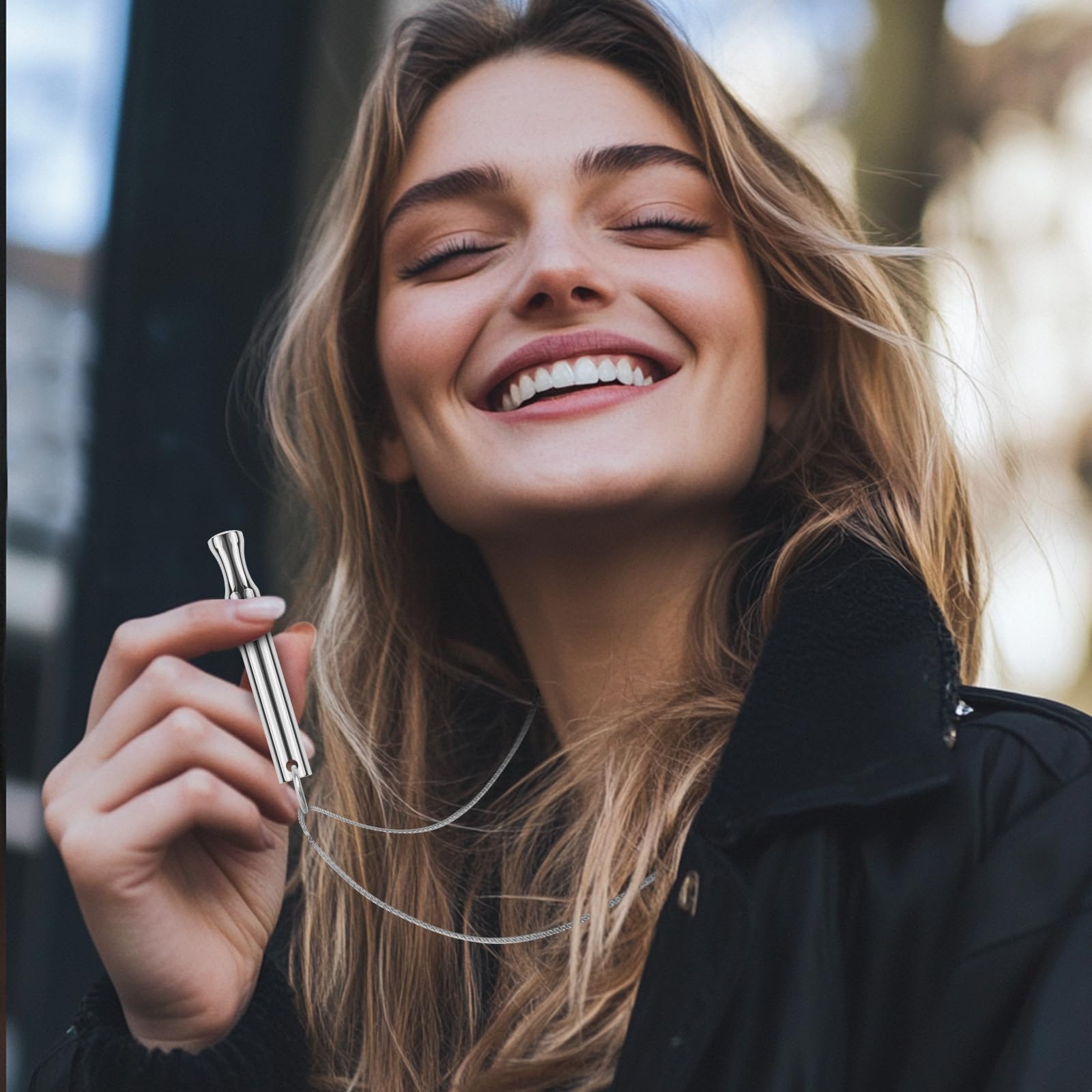 LAMKHOO Discreet anxiety-relief necklace for smokeless habit support.