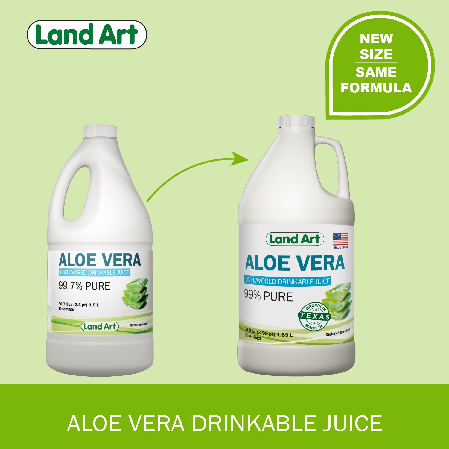 Land Art OTCO-certified label visible indicating organic certification