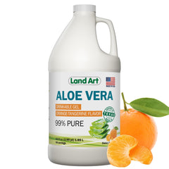 Land Art Pure Aloe Vera orange-tangerine bottle for daily use