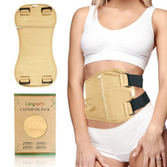 Langsprit pack de aceite de ricino compacto para uso diario y confort digestivo.