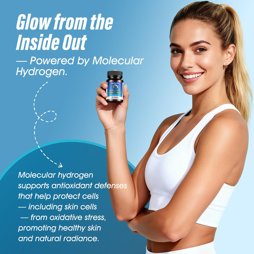 Lanhuilin magnesium-core tablet close-up highlighting high hydrogen content.