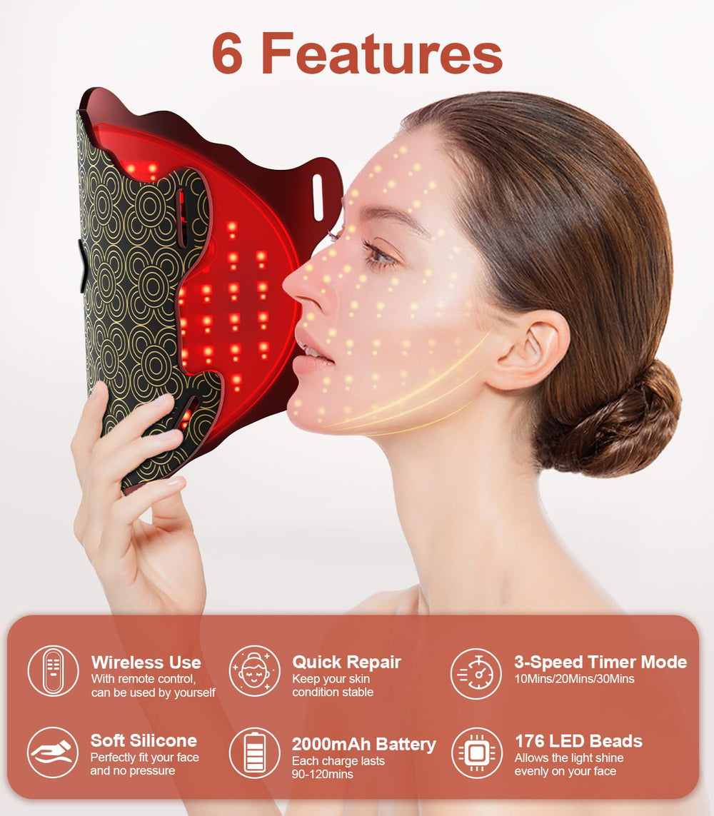Lanieney seven-colors LED dial for daily skincare options