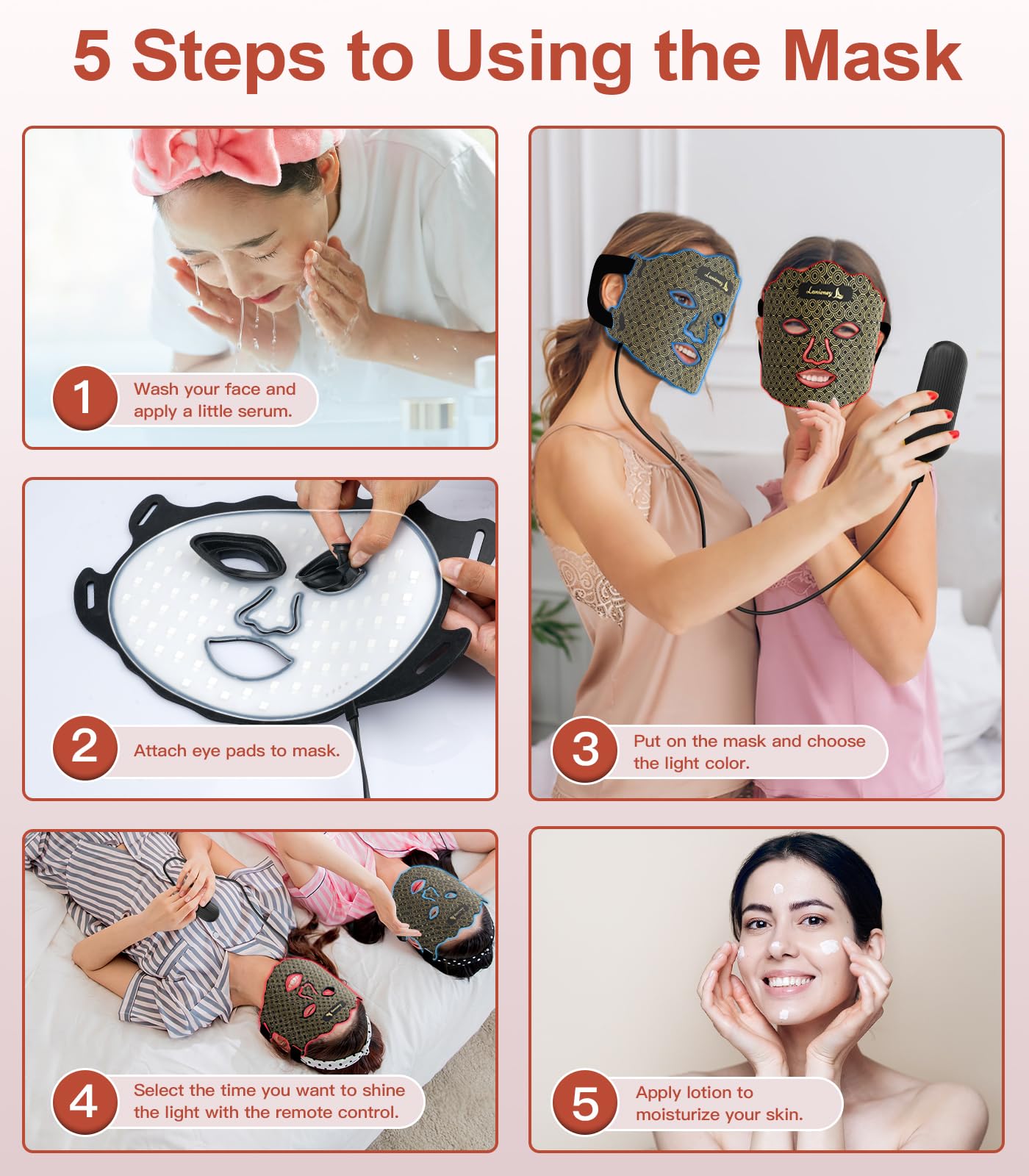 Lanieney soft eye pads protect eyes during sessions