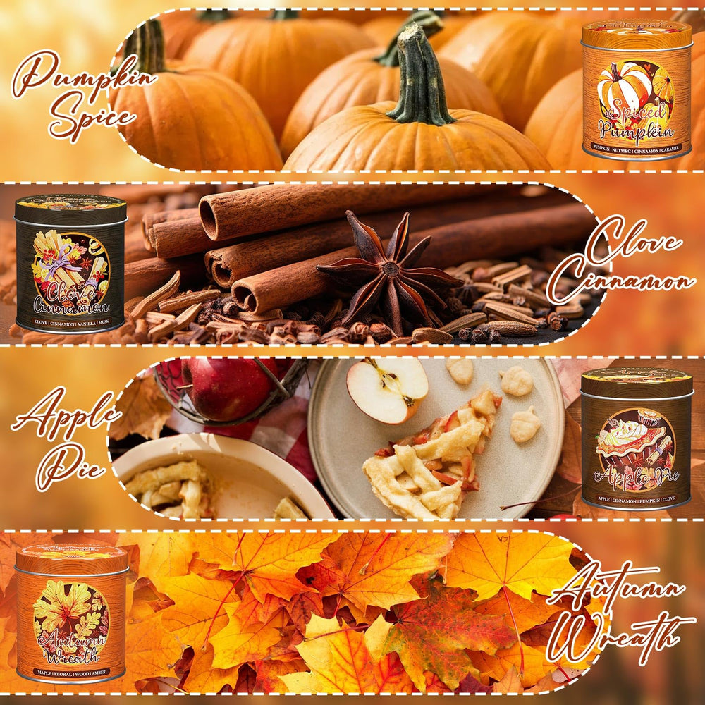 Lanpn Pumpkin Spice 9oz candle enhances autumn evenings with warm aroma.