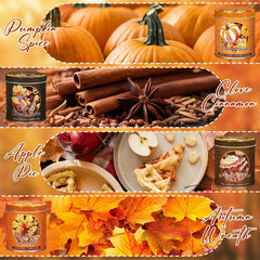 Lanpn Pumpkin Spice 9oz candle enhances autumn evenings with warm aroma.
