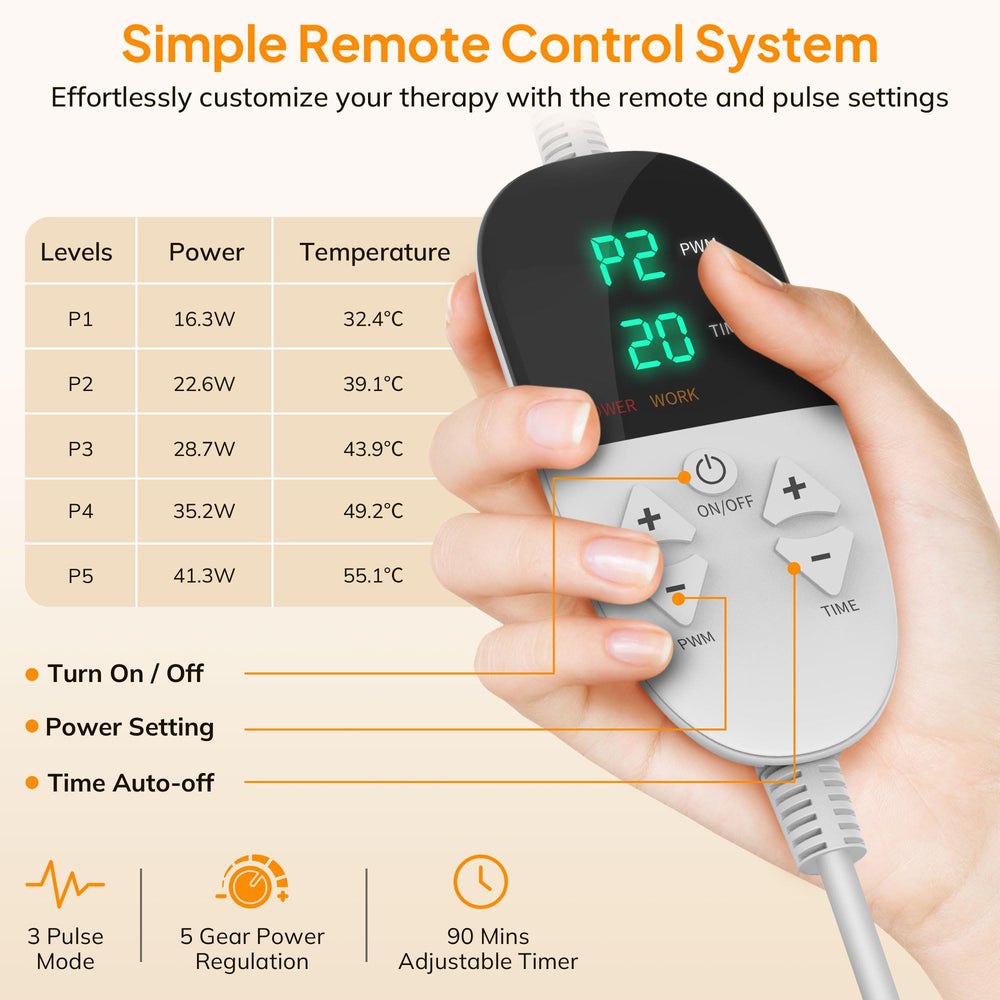 LANSSPARIE adjustable sessions let you tailor energy levels for personalized therapy.