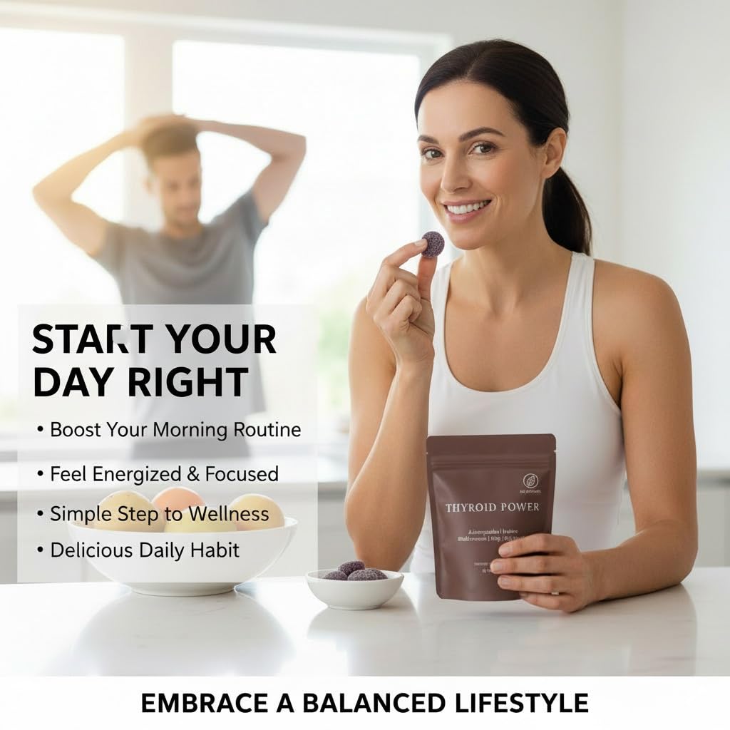 LANZF Thyroid Power Gummies natural flavors indicate pleasant, allergen-friendly chew.