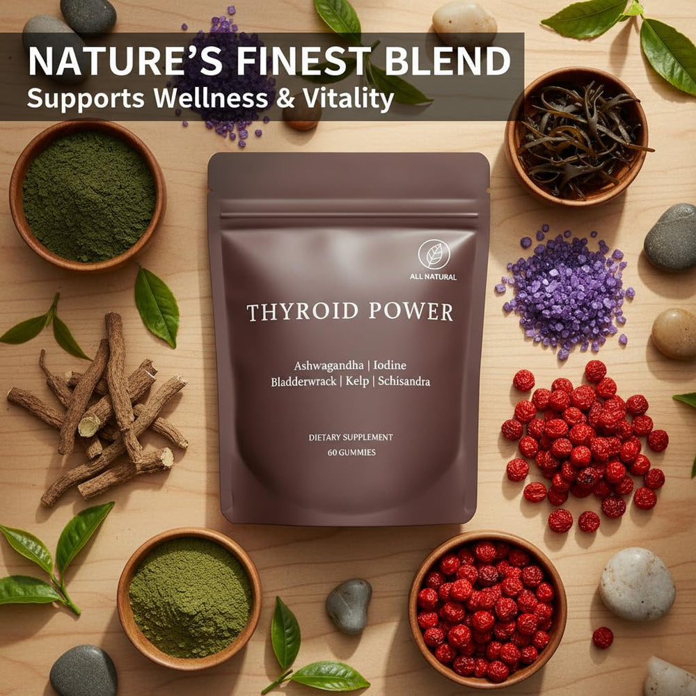 LANZF Thyroid Power Gummies packaging shows individually wrapped servings for daily ease.