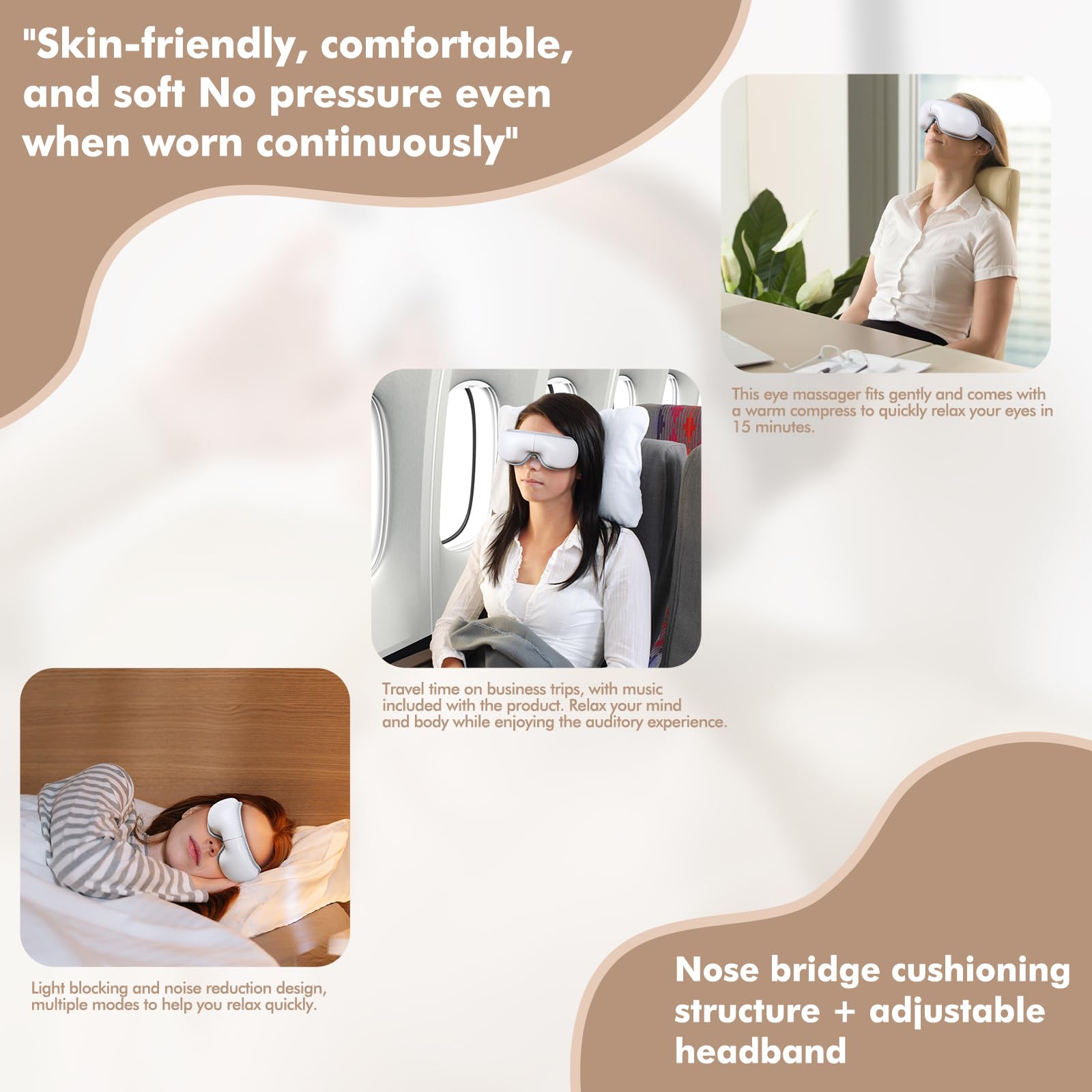 LAOBEN eye massager travel case for on-the-go use