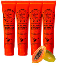 larosanna pawpaw ointment four-pack packaging shows natural formula for everyday protection