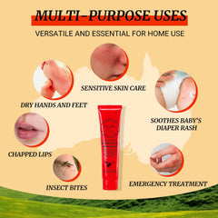 larosanna pawpaw ointment texture close-up demonstrates rich, creamy balm for dry skin relief