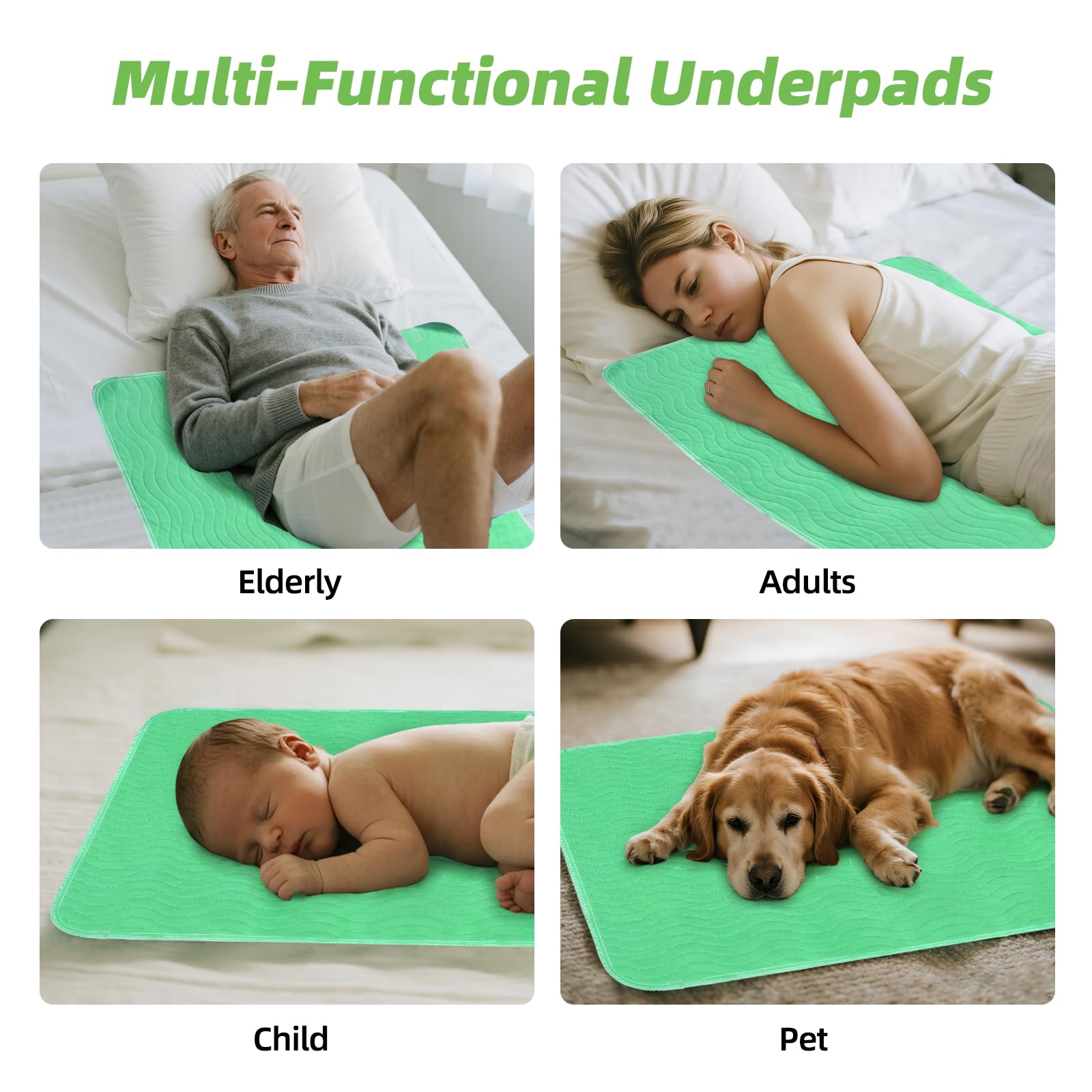 LARXREHY pad with washable tag communicates long-lasting, skin-friendly comfort.
