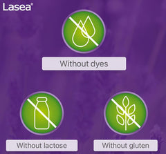 Lasea capsules close-up highlights convenient daily intake