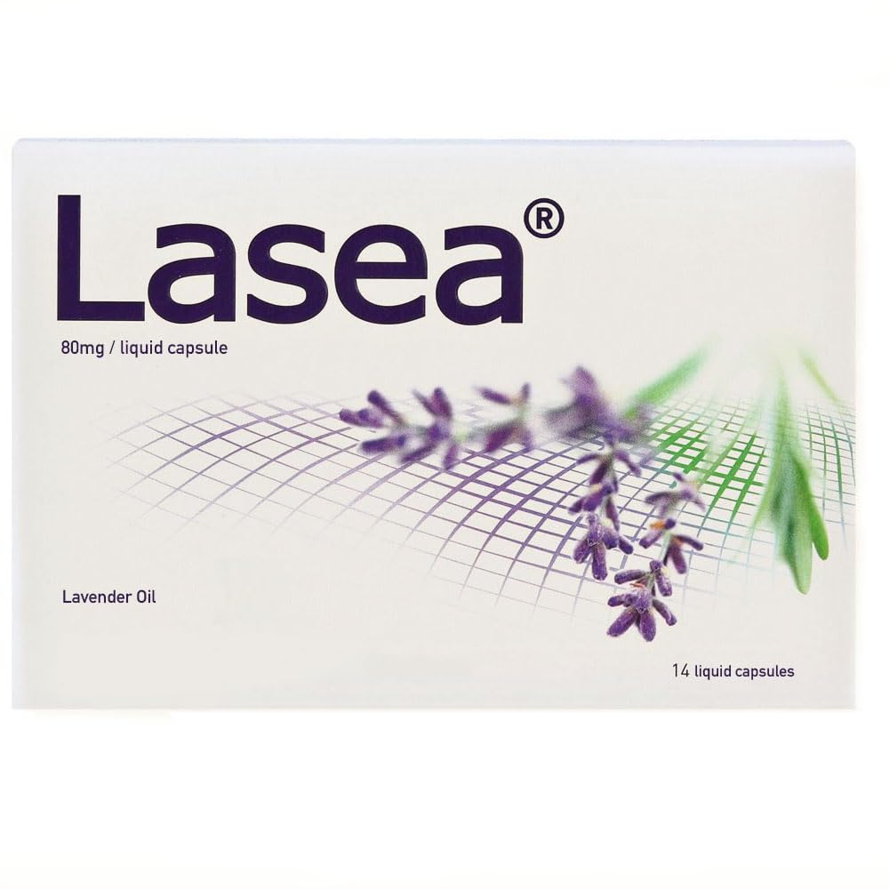 Lasea liquid capsules 14-count bottle promotes daily calm and focus