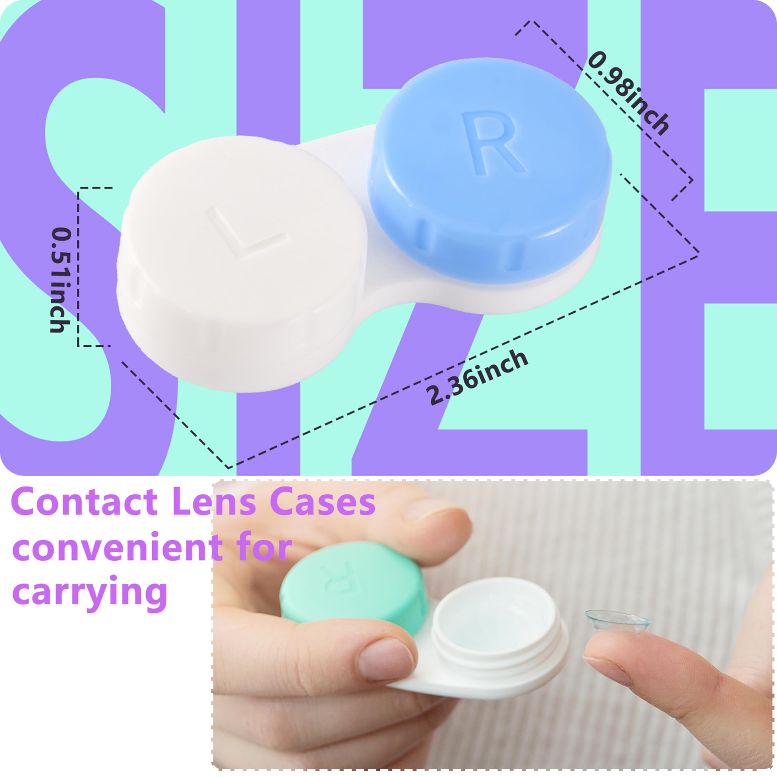 Lasiyanor estuche de lentes con grabado central para evitar mezclar izquierda y derecha.